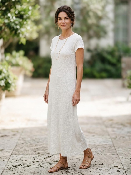 Alembika Dresses & Skirts - Alembika | Long White Flowy Dress | Size 8-10